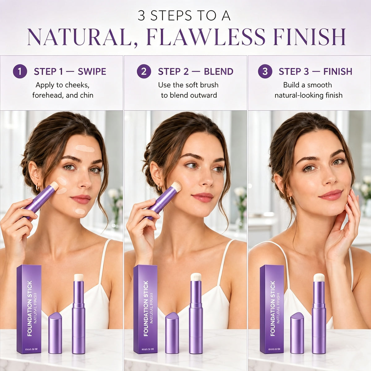 🎉 Limited Time: 50% Off 🔥✨2-in-1 Color-Changing Foundation Stick❤️Buy 2 Get 1 Free