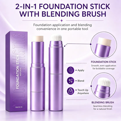 🎉 Limited Time: 50% Off 🔥✨2-in-1 Color-Changing Foundation Stick❤️Buy 2 Get 1 Free