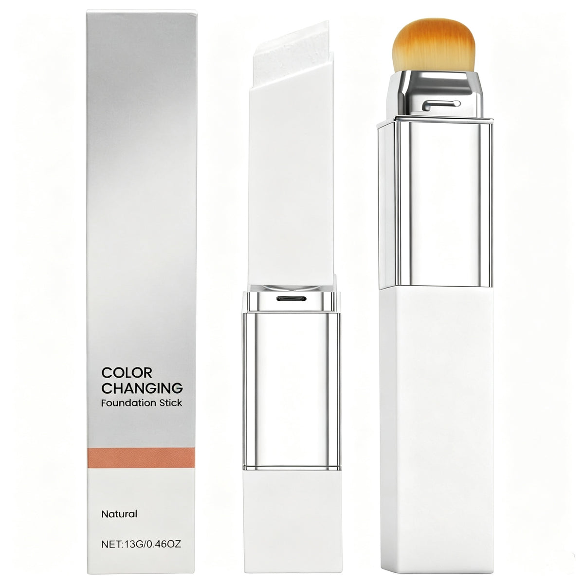 2-in-1 Color Changing Foundation Stick with Brush