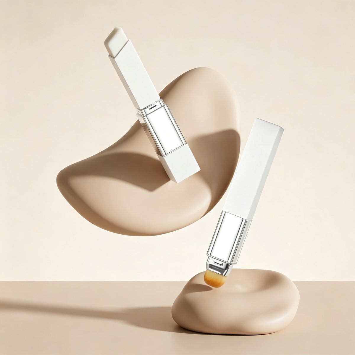 2-in-1 Color Changing Foundation Stick with Brush