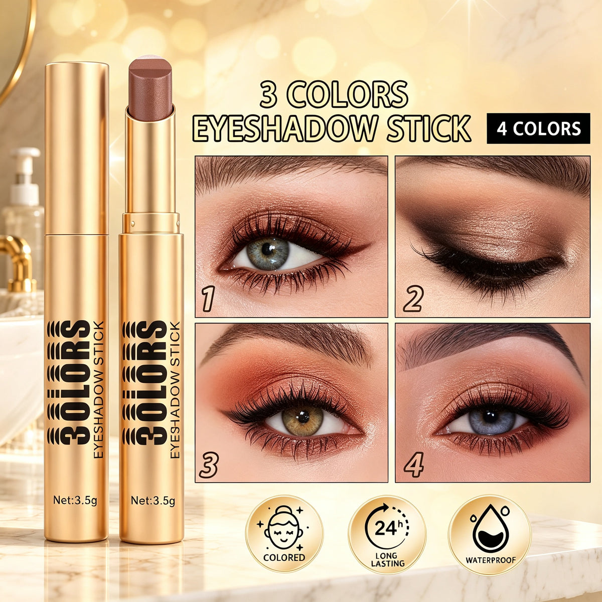🔥 3-Color Eyeshadow Stick — 💰 Save More Today
