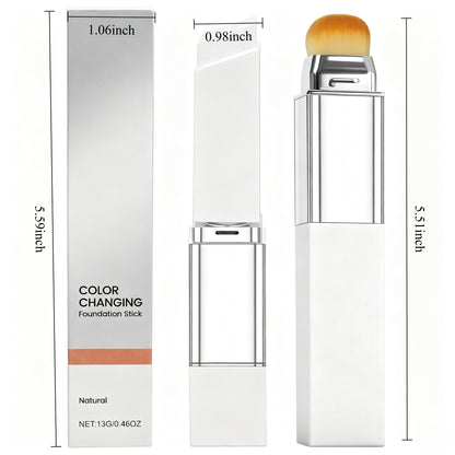 2-in-1 Color Changing Foundation Stick with Brush