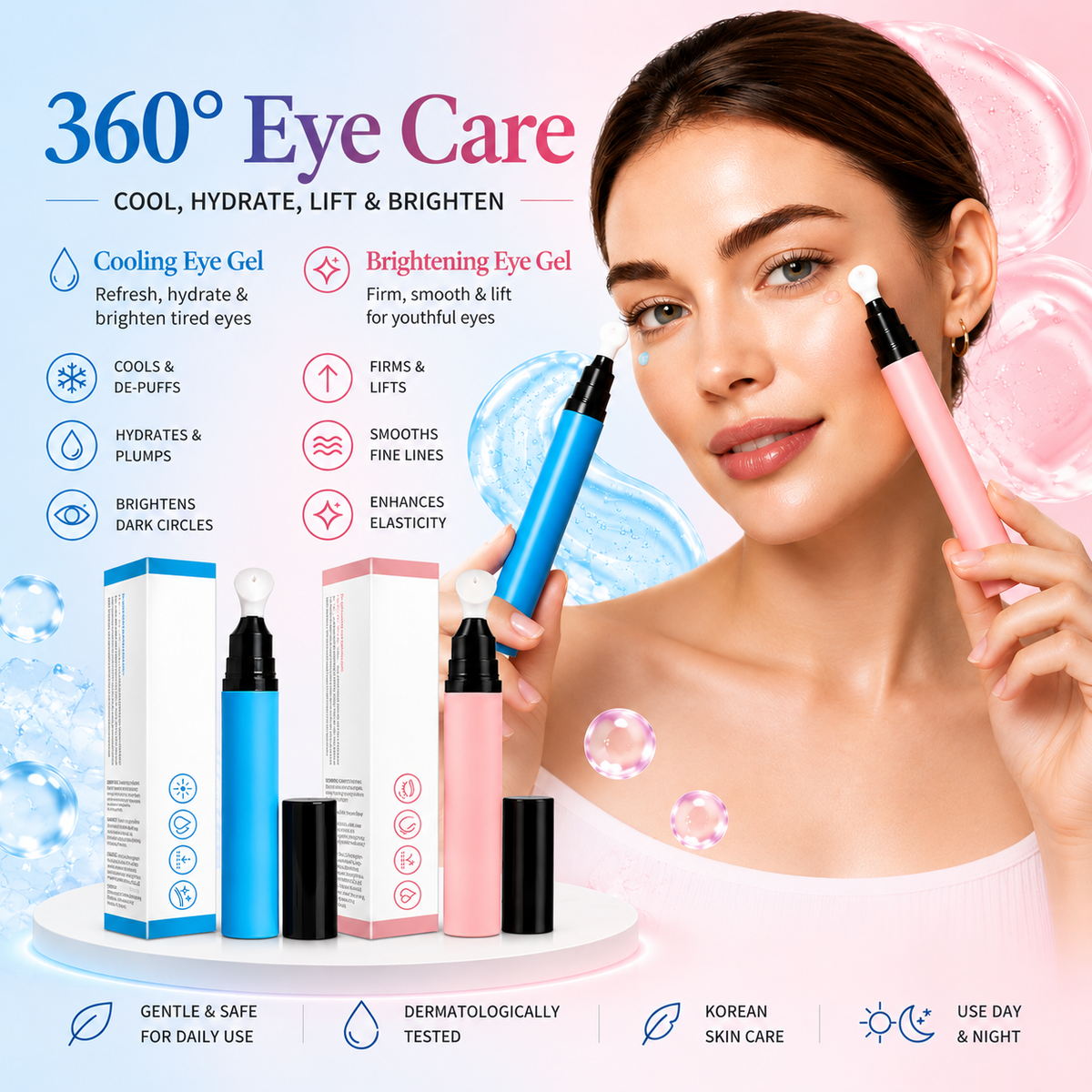 ⏳🔥 Limited Time: 50% Off✨👁️Cooling Lifting Eye Gel💧Refresh & Hydrate Under Eye Area