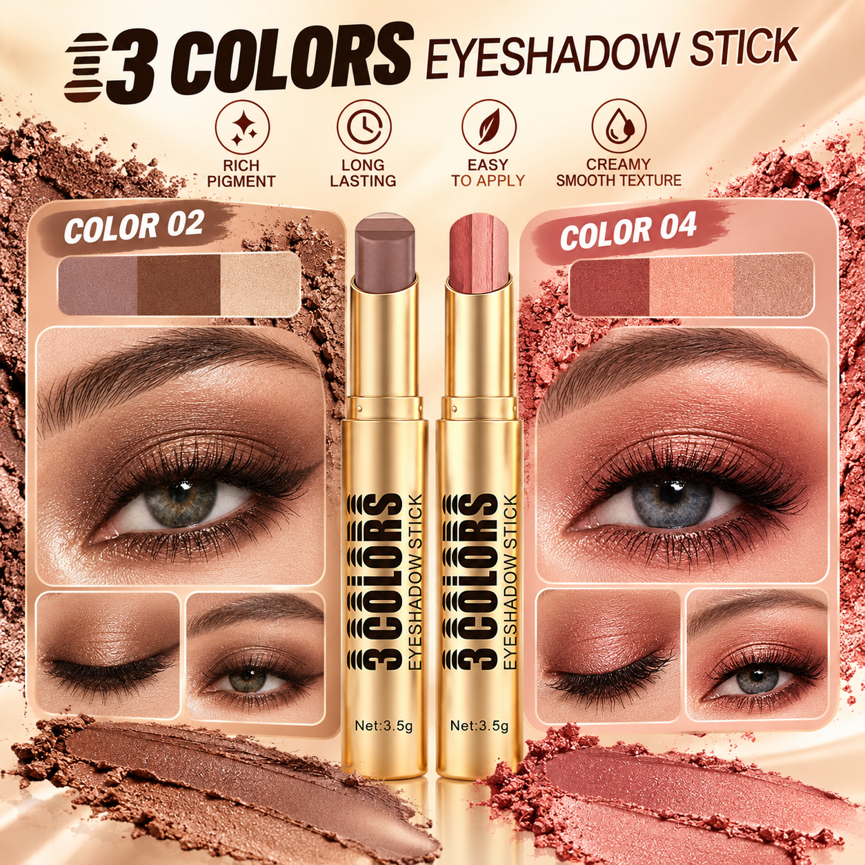 2pcs color 02 04