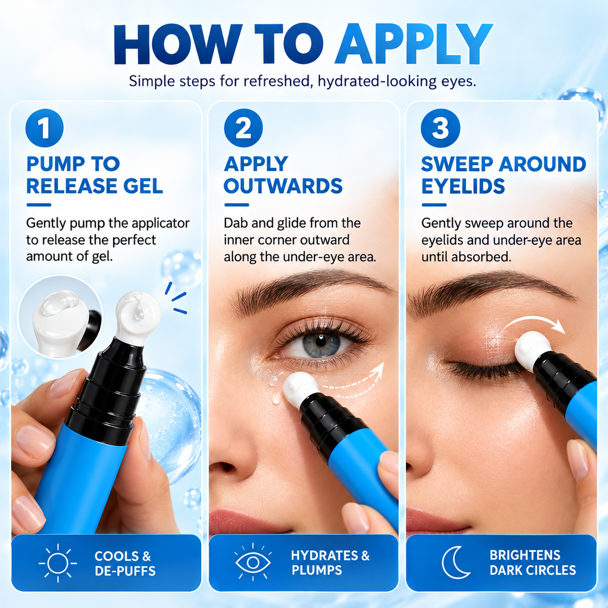 ⏳🔥 Limited Time: 50% Off✨👁️Cooling Lifting Eye Gel💧Refresh & Hydrate Under Eye Area