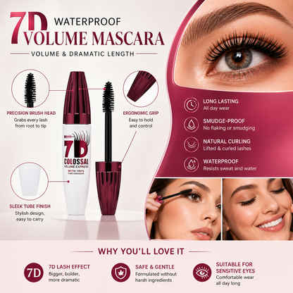 7D Waterproof Mascara – Buildable, Defined-Looking Lash Finish